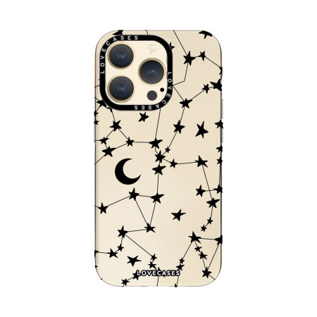 LoveCases Black Stars And Moons Premium Case - For iPhone 15 Pro