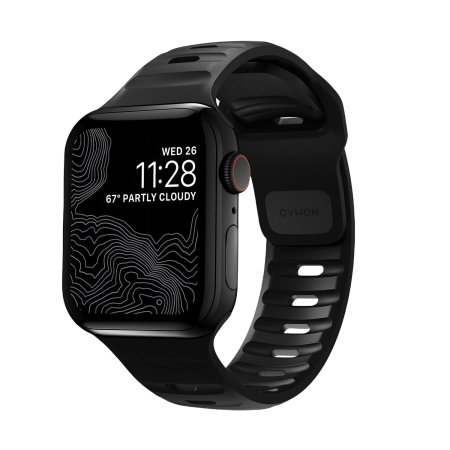 Nomad Black Sport Band M/L - For Apple Watch Series 9 45mm