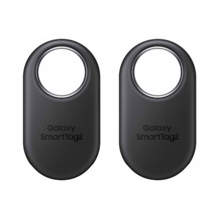 Official Samsung Black SmartTag2 Bluetooth Compatible Trackers - 2 Pack
