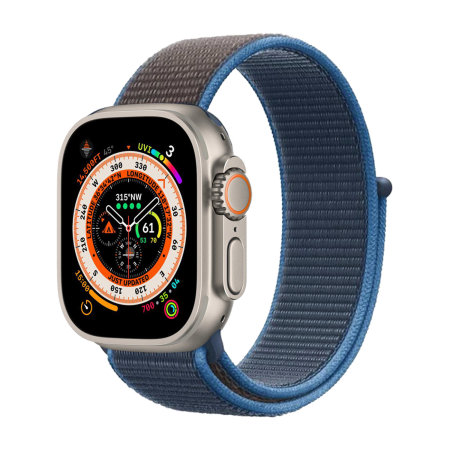 Silver aluminum navy sport loop hot sale