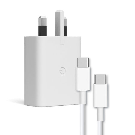 Official Google White 30W USB-C Fast Charger and Cable UK - For Google  Pixel 7