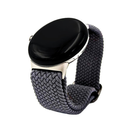 Olixar Space Grey Adjustable Braided Solo Band - For Google Pixel Watch 2