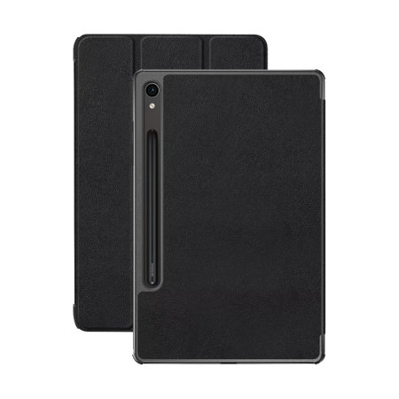 Olixar Eco-Leather Black Stand Case with S Pen Holder - For Samsung ...