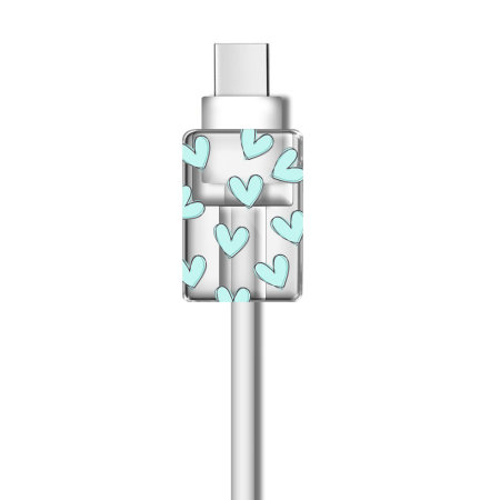 LoveCases Blue Hearts Cable Protector