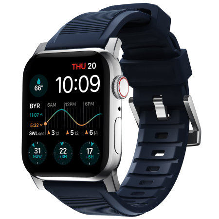 Nomad Atlantic Blue Rugged Band For Apple Watch Series 45mm