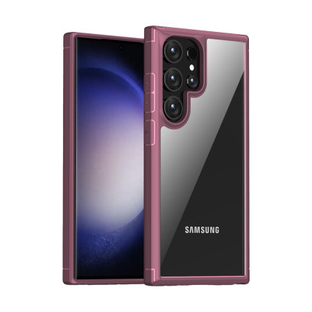 Olixar Novashield Burgundy Bumper Case - For Samsung Galaxy S24 Ultra -  Mobile Fun Ireland