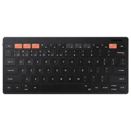 Official Samsung Black Trio 500 Smart Bluetooth Keyboard - For Samsung Galaxy Tab S9 FE Plus