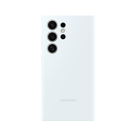 Official Samsung White Silicone Case - For Samsung Galaxy S24 Ultra