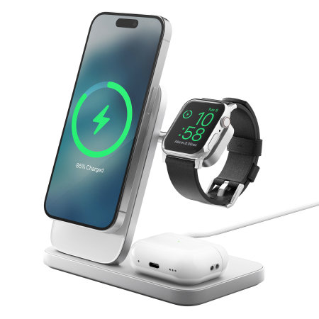 Nomad Stand One Max 15W 3-in-1 MFi MagSafe Wireless Charger