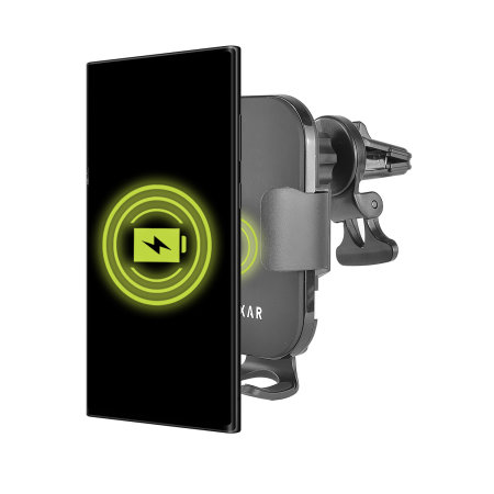 Olixar 15W Fast Wireless Charger Windscreen, Dash & Vent Car Holder - For Samsung Galaxy S24 Plus