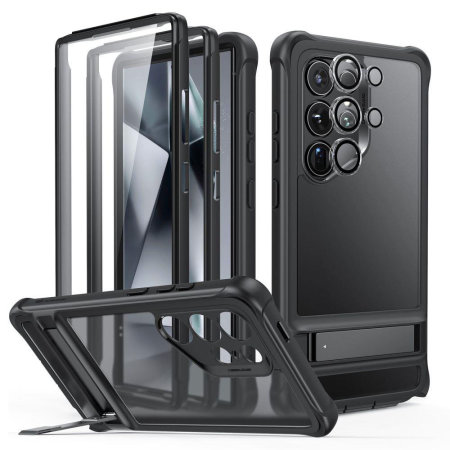 ESR Black Armor 360° Case with Kickstand - For Samsung Galaxy