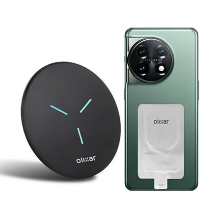Olixar 15W Wireless Charger Pad & USB-C Wireless Charger Adapter - For OnePlus 12R