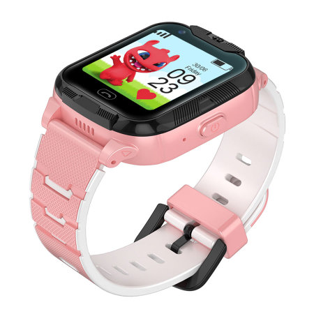 Maxlife Pink 4G GPS Smartwatch For Kids