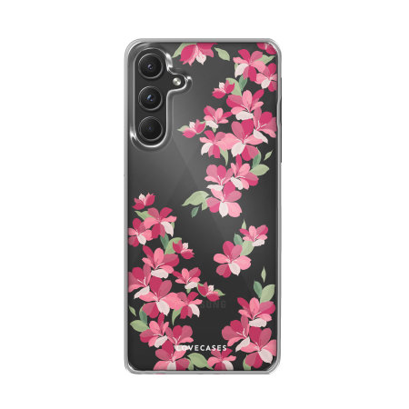 LoveCases Red Cherry Blossoms Case - For Samsung Galaxy A55 5G