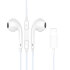 White Lightning Wired Earphones with Call / Volume Controls - for iPhones 1