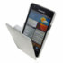 Samsung Galaxy S2 Carbon Fibre Style Flip Tasche in Weiß 1