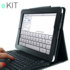 eKit iPad 2 / iPad 3 Folio Deluxe met Bluetooth toetsenbord - zwart 1