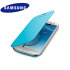 Genuine Samsung Galaxy S3 Flip Cover - Light Blue - EFC-1G6FLECSTD 1