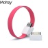 Cable datos Micro USB y iPhone / iPad / iPod Mohzy Loop - Rosa  1