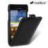 Melkco Premium Leather Flip Case for Galaxy S Advance - Black 1