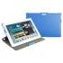 Leather Style Book Case with Stand for Galaxy Tab 2 (10.1) - Blue 1