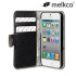 Melkco Premium Leather Wallet Case for iPhone 5S / 5 - Black 1