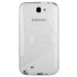 FlexiShield Wave Stand Case For Samsung Galaxy Note 2 - Clear / White 1