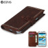 Housse Samsung Galaxy Note 2 Zenus Italian Carved Diary - Marron 1