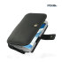Real Leather Case for Samsung Galaxy Note 2 - Book Type Black 1