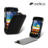 Melkco Leather Flip Case for Galaxy Mini 2 - Black 1