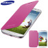 Official Samsung Galaxy S4 Flip Case Cover - Pink 1