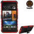 ArmourDillo Hybrid Protective Case for HTC One - Red 1