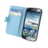 Leather Style Folio Case for Samsung Galaxy S4 - Egg Shell Blue 1