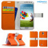 Momax Flip Diary Case for Samsung Galaxy S4 - Orange / White 1