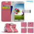 Momax Flip Diary Case Galaxy S4 Tasche in Pink und Weiß 1
