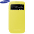 Official Samsung Galaxy S4 S-View Premium Cover Case - Yellow 1
