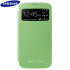 Genuine Samsung Galaxy S4 S-View Premium Cover Case - Lime Green 1