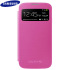 Genuine Samsung Galaxy S4 S-View Premium Cover Case - Pink 1