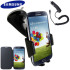 Genuine Samsung Galaxy S4 Case, Car Holder and Charger Pack - Black 1