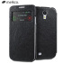 Melkco Leather Face Cover Case for Samsung Galaxy S4 - Black 1