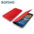 Sonivo Slim Wallet Case with Sensor for Samsung Galaxy S4 - Red 1