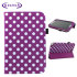 SD Stand and Type Case for Samsung Galaxy Note 8.0 - Purple Polka Dot 1