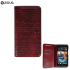 Zenus Prestige HTC One Lettering Diary Series - Wine Red 1