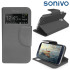 Sonivo Sneak Peek Flip Case for Samsung Galaxy S4 - Grey 1