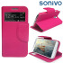 Sonivo Sneak Peek Flip Case for Samsung Galaxy S4 - Pink 1
