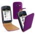 House Flip effet cuir Samsung Galaxy Fame - Violette 1