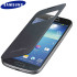 Official Samsung Galaxy S4 Mini S-View Premium Cover Case - Black 1