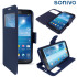 Sonivo Sneak Peek Flip Case for Samsung Galaxy Mega 6.3 - Blue 1
