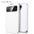 View Cover Samsung Galaxy S4 Spigen Ultra Flip - Blanche métallique 1