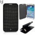 Uunique Croc Leather Folio Case for Samsung Galaxy S4 - Black 1
